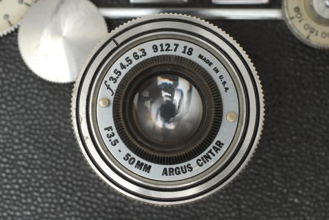Early postwar lens labeling
