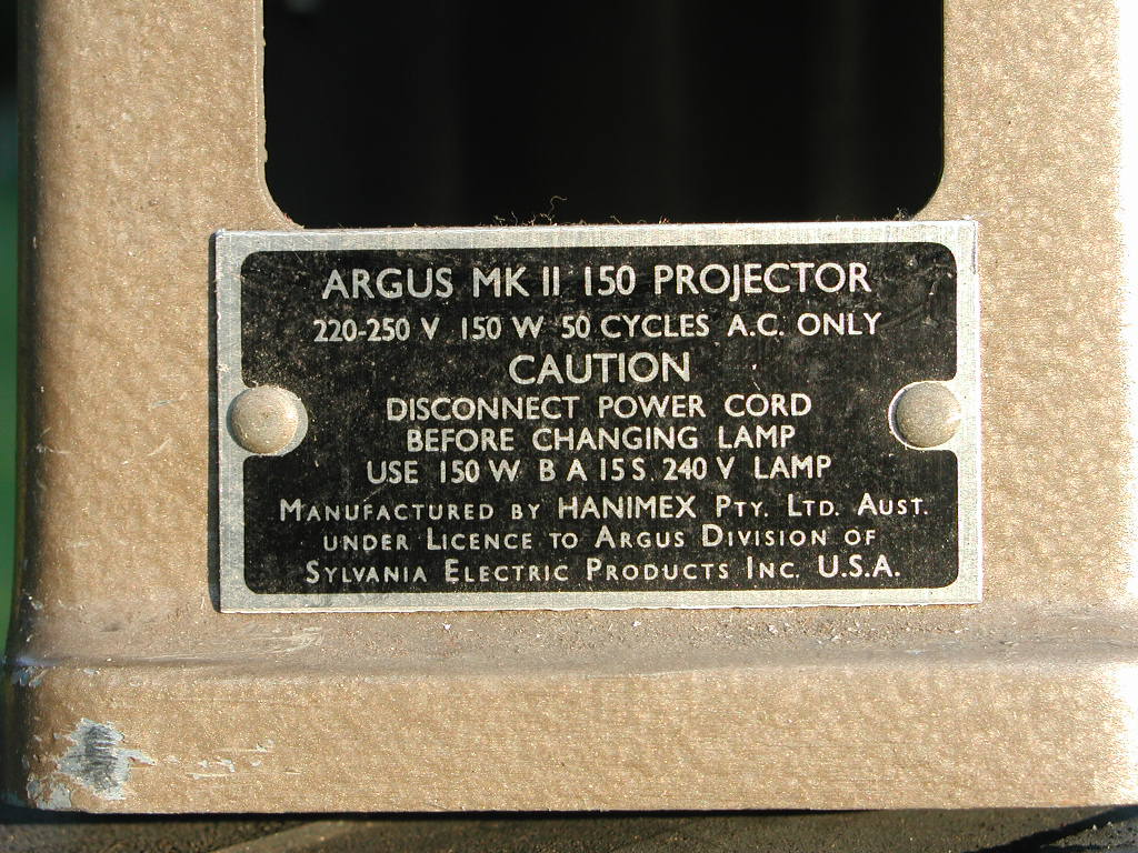 Argus Hanimex products