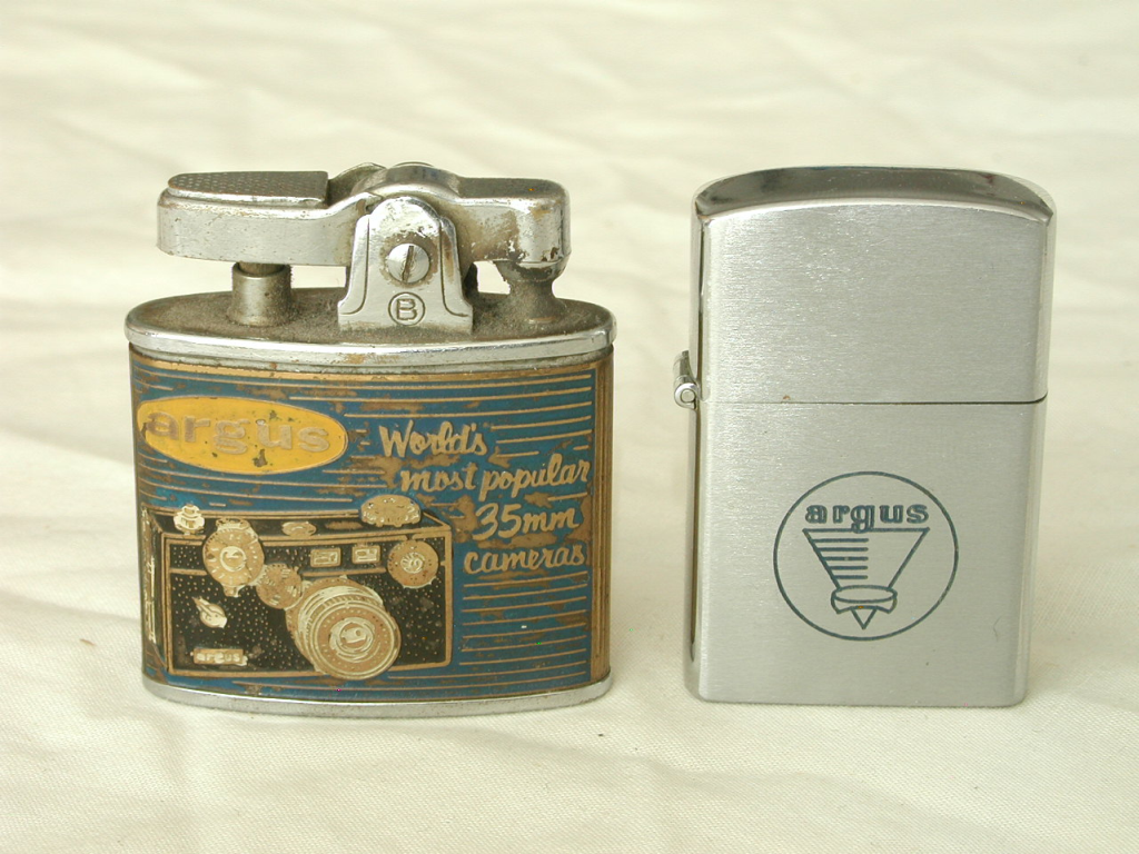 cigarette lighters with Argus logo