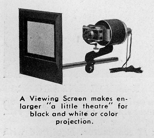 Little Theater attachment for Model E enlarger