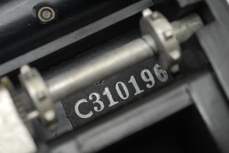 C-3 label serial number