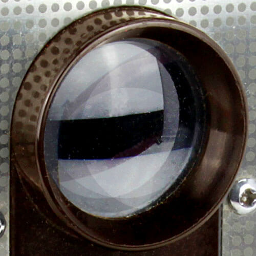 brown viewing lens