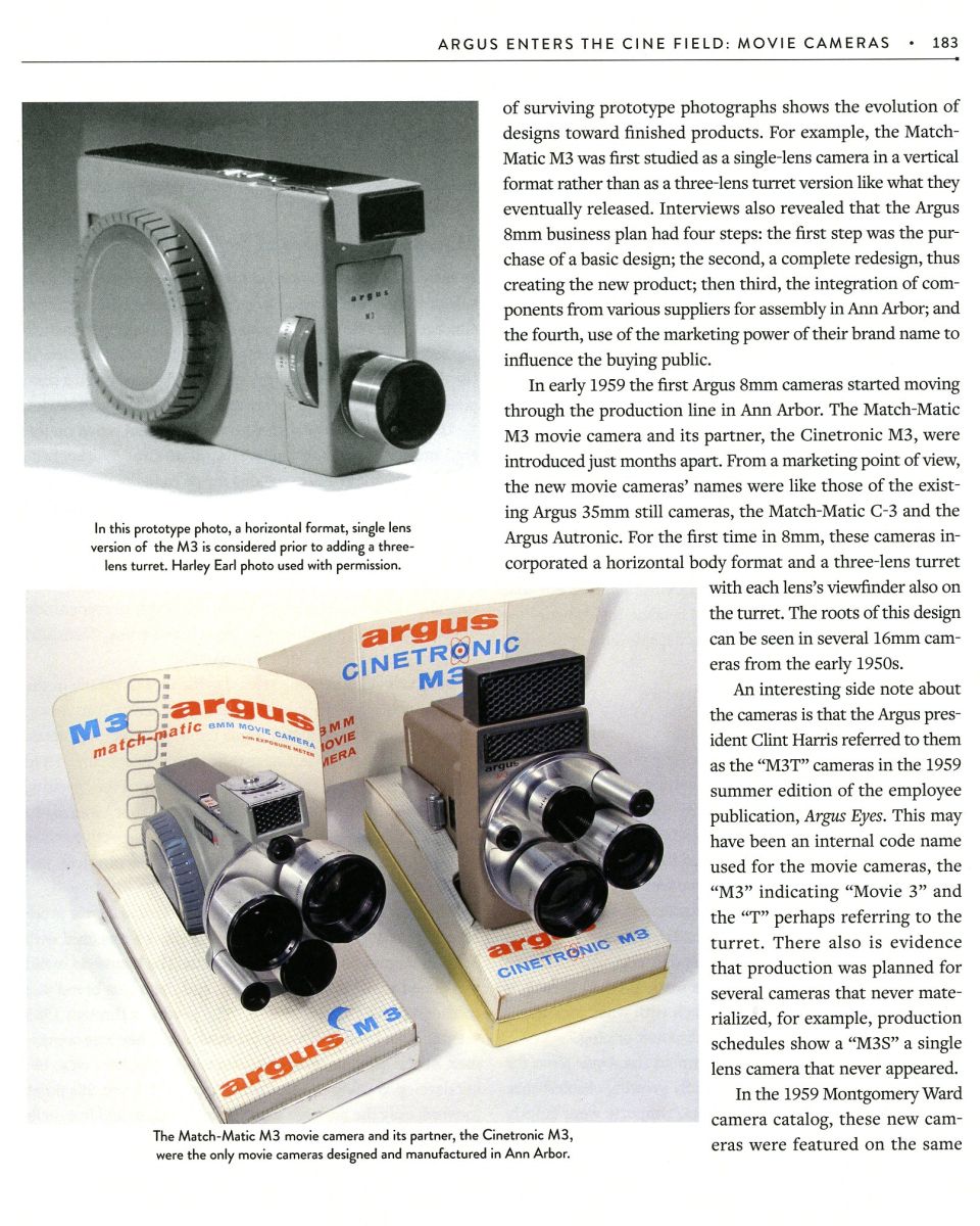 pg 183 - Cinetronic movie cameras