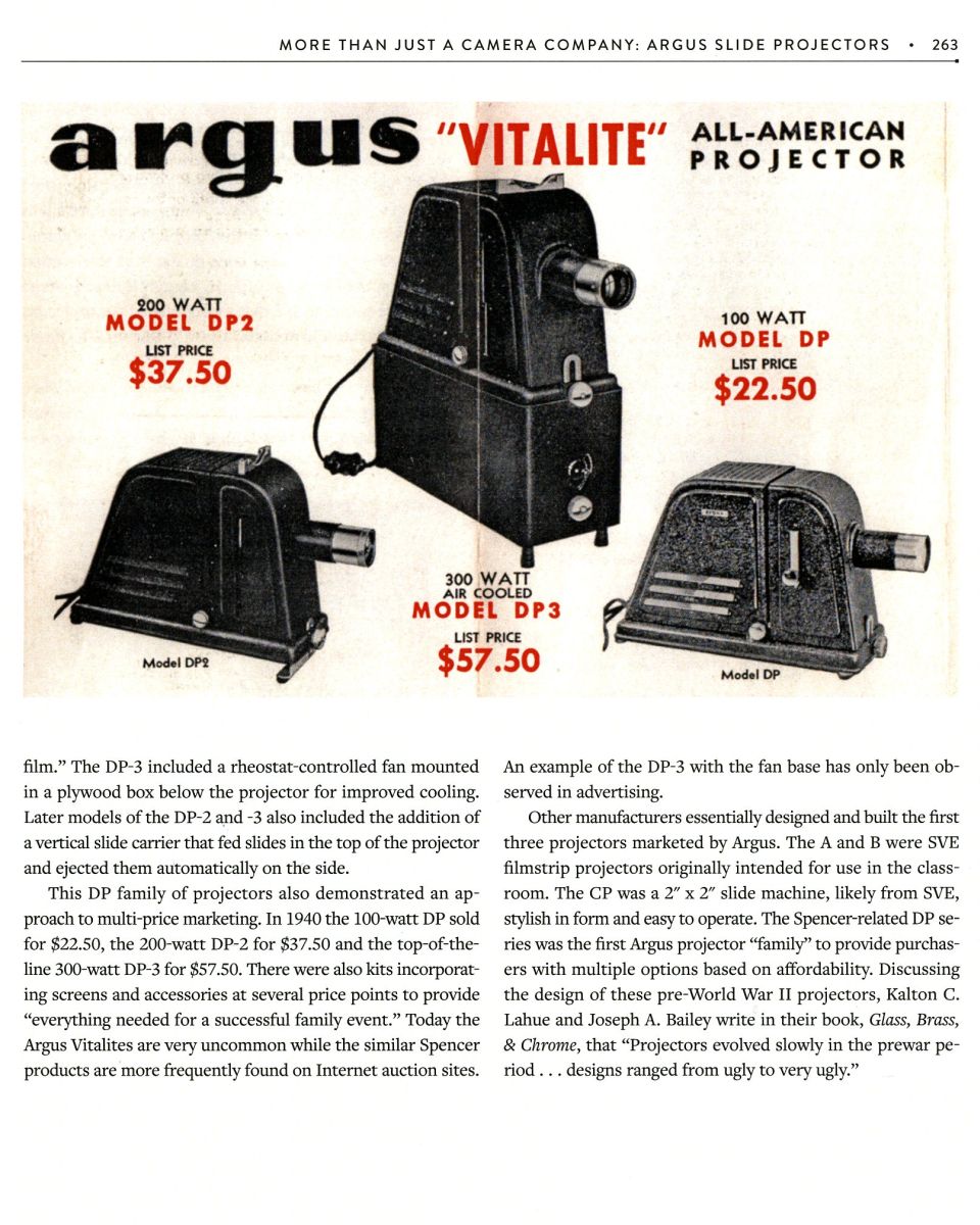 pg 263 - Argus Vitalite slide projectors