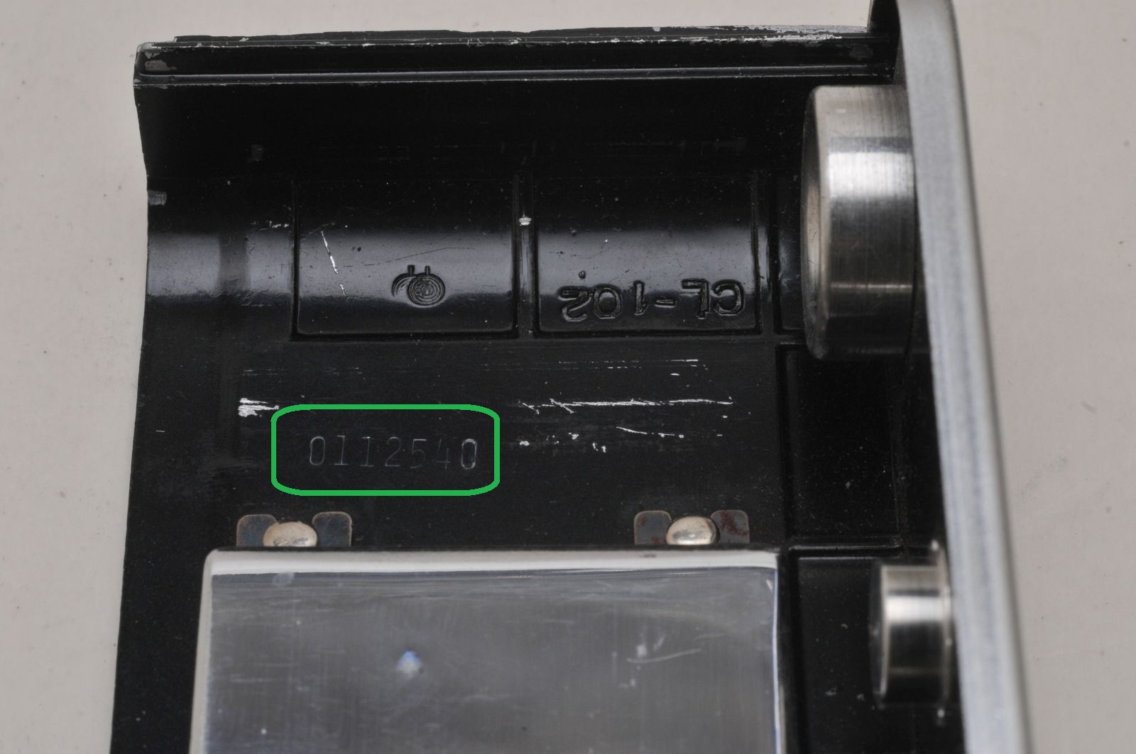 A3 - CC serial number location