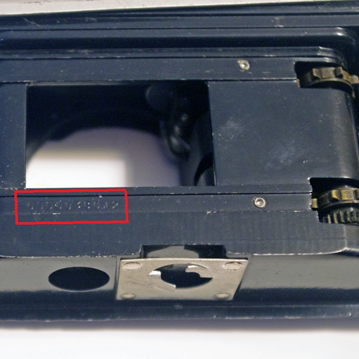 Serial number inside camera
