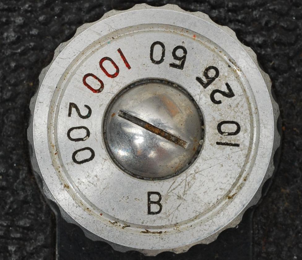 Speeds 10 - 200 & B, groove around outside